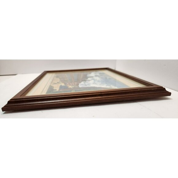 Vintage Framed & Matted La Maison de Ville a Nuremberg Print 15.5" by 12.5" - Picture 8 of 10